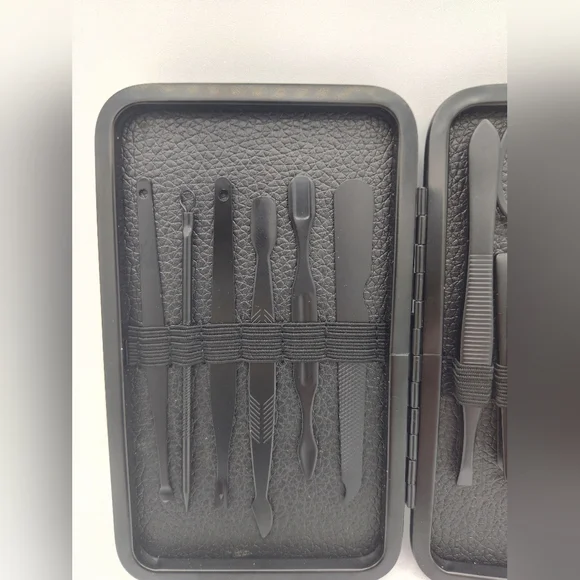 CHANEL Beauté Grooming Manicure Travel Set Black Stainless Steel Tools Case - Picture 5 of 7